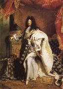 Hyacinthe Rigaud Portrait of Louis XIV oil painting artist